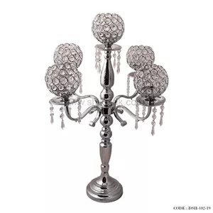 جاشمعی پنج شعله سیلور آویزدار