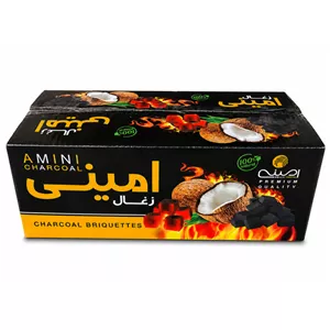 زغال امینی مدل نارگیل وزن 8 کیلوگرم