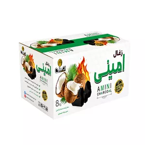 زغال امینی مدل شش‌ضلعی وزن 8 کیلوگرم