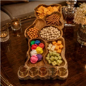 میز مزه چوبی روستیک چوبی
