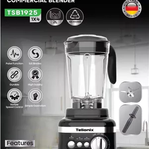 مخلوط کن صنعتی قدرتمند تلیونیکس Telionix مدل TSB1925 اورجینال