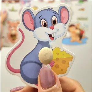 پازل یک تکه پین دار چوبی پشت وایت بردی