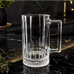 لیوان بزرگ دسته دار شفاف کد B03