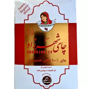 چای ۱۰۰ درصد خالص هندوستانی درجه یک شهرزاد در بسته بندی ۴۰۰ گرمی