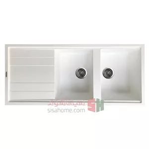 سینک گرانیتی هوفر مدل 243 دو لگن توکار ابعاد ۱۱۵ در ۵۰