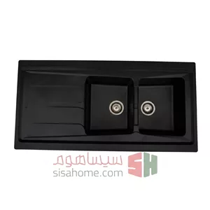 سینک گرانیتی هوفر مدل 270 دو لگن روکار 12۰ در ۶۰