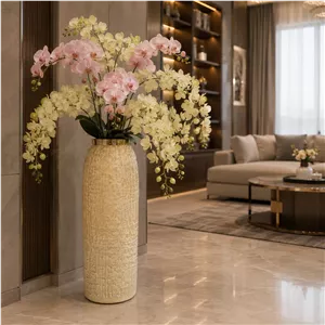 گلدان شیشه ای دکوری سالنی مدل زبرا