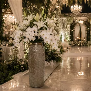 گلدان شیشه ای دکوری سالنی مدل زبرا