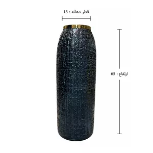گلدان شیشه ای دکوری سالنی مدل زبرا