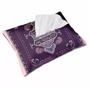 کاور دستمال کاغذی مخمل گوهر اشک عزایت  کد 0837