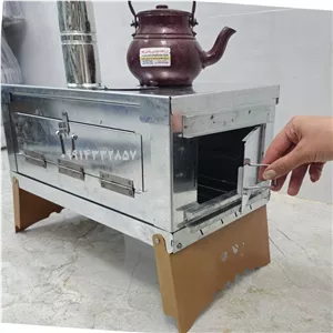بخاری هیزمی تاشو چادری و کوهنوردی سایز بزرگ