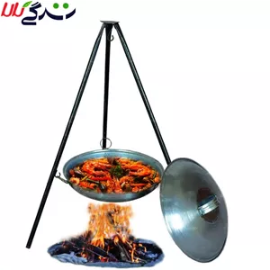 ساج و سه پایه آتیشی تاشو سایز متوسط