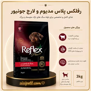 غذا خشک رفلکس پلاس مدیوم جونیور
