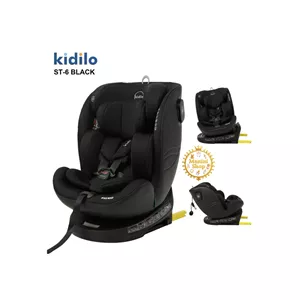 صندلی ماشین کیدیلو (Kidilo) مدل ST-6 چرخش ۳۶۰ درجه ایزوفیکس دار مشکی