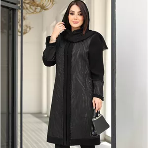 مانتو مجلسی جواهر دوزی سایز بزرگ آیلین