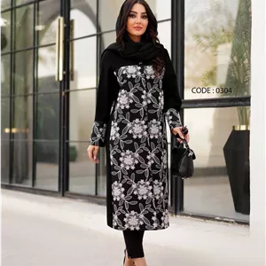 مانتو مجلسی بلند اشرافی زارا