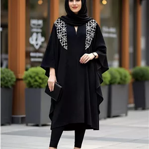 مانتو مجلسی پانچ سایز بزرگ زارا