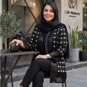 مانتو کتی ژاکارد زارا