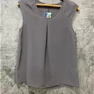 تاپ حریر زنانه رنگ طوسی کد 4