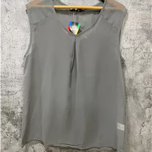 تاپ حریر زنانه رنگ طوسی کد7