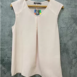 تاپ حریر زنانه رنگ گلبهی کد 9