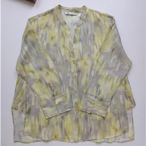 شومیز لینن زنانه برند ZARA استوک اورجینال خوش رنگ