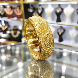 النگو تک پوش ۲سانتی طلا روس سایز ۳ کد A15