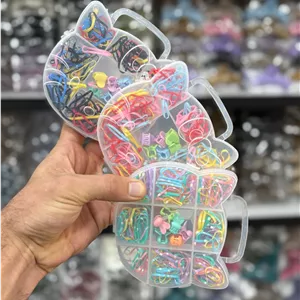 ست کش مو و کلیپس و چهل گیس جعبه ای حراجی
