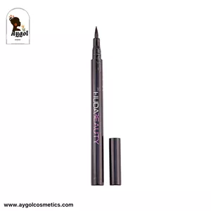 خط چشم مایع و ماژیکی ضد آب هدی بیوتی مدل لایف لاینر کوییک ان ایزی پریسیژن  Huda beauty Life Liner Quick  N Easy Precision Liquid Eye Liner
