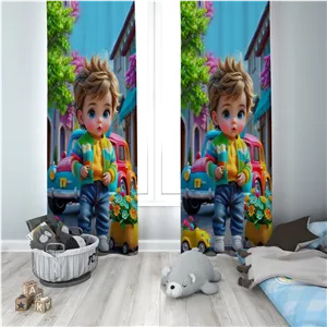 پرده چاپی شبنواز اتاق پسرانه کد 1059