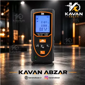 متر لیزری ۱۲۰ متری نور سبز قابل شارژ مدل TMG120 برند پی ام آنکور