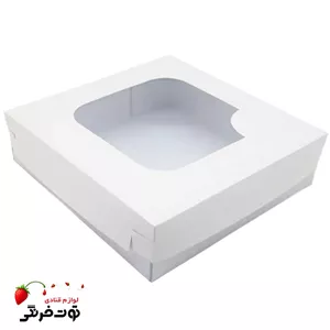 جعبه شیرینی سایز 28 در 28 ارتفاع ۵ سانت