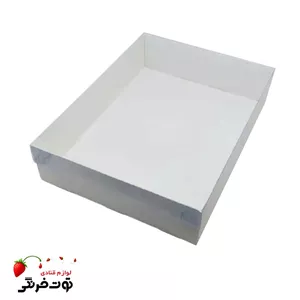جعبه شیرینی پانوراما سایز ۲۱ در ۳۱ ارتفاع ۵ سانت