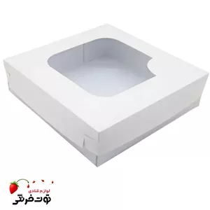 جعبه شیرینی سایز ۲۴ در ۲۴ ارتفاع ۵ سانت