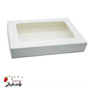 جعبه شیرینی سایز ۳۱ در ۴۱ ارتفاع ۵ سانت