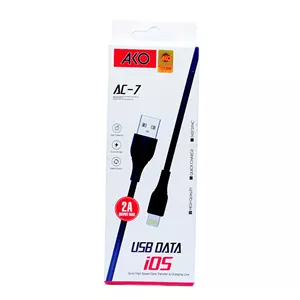 کابل شارژ AC-7 برند AKO سیاه آیفون