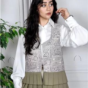 وست آذین | وست شیک با پارچه شانل و آسترکشی کامل