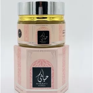 مخمریه عطر جامد حیاتی صورتی ارض الزعفران ۲۰ میل