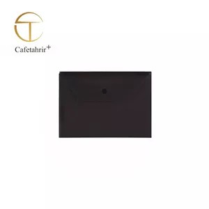 پاکت دکمه دار شفاف پاپکو سایز B5 مدل ClearT
