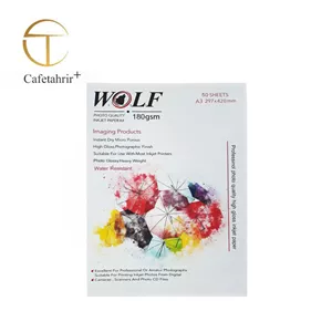 کاغذ فتوگلاسه 180 گرم A3 برند ولف | Matte Coted Inkjet Paper