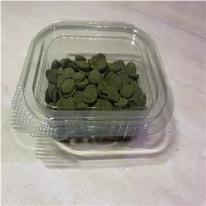 ویفر اسپرولینا 10 درصدی غذای مناسب شریمپها و گوپی ها و تمامی ماهیهای گیاهخوار500 گرمی