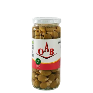 زیتون شور با مغز سیر ۵۰۰ گرمی OAB