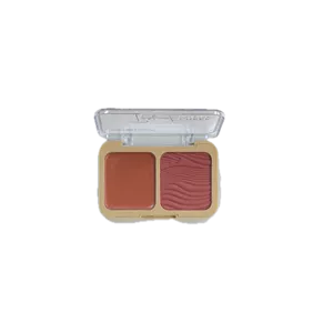رژگونه دورنگ پودری و خمیری رومانتیک کالر