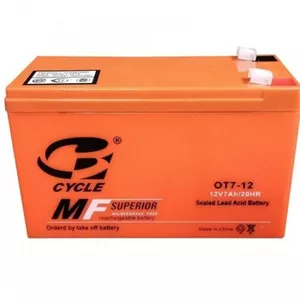 باتری 12 ولت 7.2 آمپر برند وارداتی سایکل CYCLE(تایلند-چین)