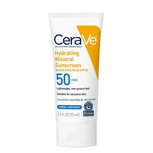ضدآفتاب بدون رنگ فلوئید سراوی CeraVe با SPF50 مدل mineral