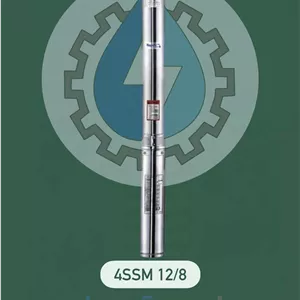 الکتروپمپ شناور خروجی 2 اینچ با هد 48 متر، توان 2 اسب‌بخار،  استار مدل 4SSM12 8