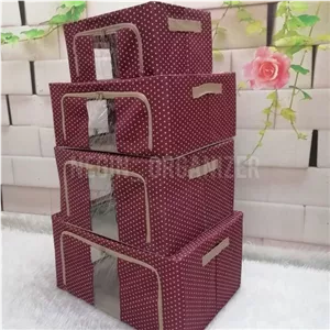 باکس برزنتی دولایه زرشکی خالخالی