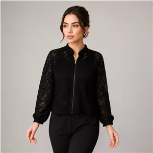 شومیز دانتل گیپور گل دار