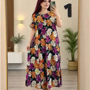 پیراهن ساحلی راحتی بارداری زنانه و دخترانه جنسش نخ پنبه دبی