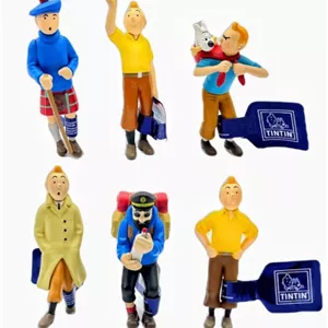 اکشن فیگور تن تن و کاپیتان (tin tin) اورجینال بلژیکی